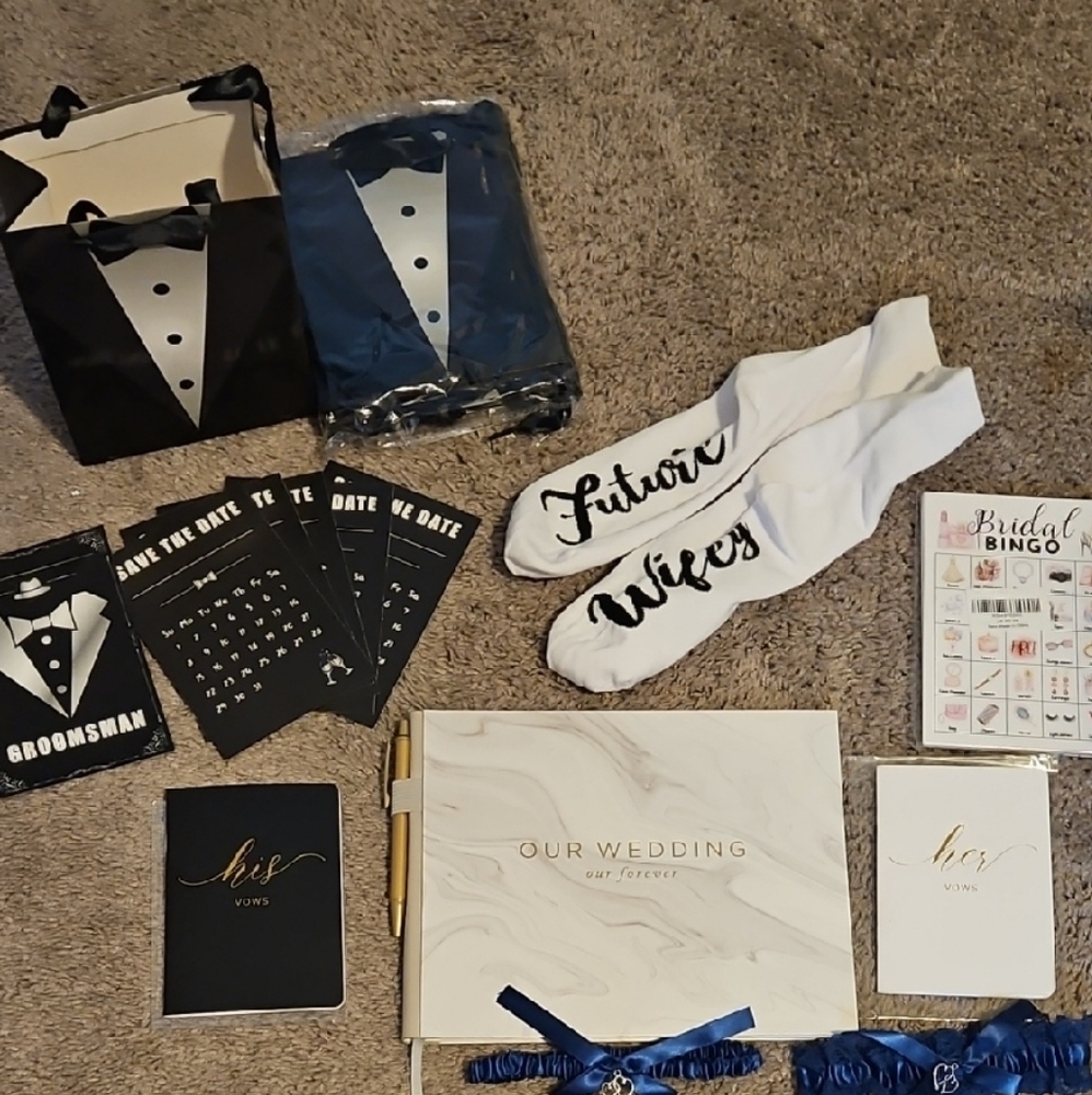 Elegant Black and White Tuxedo Accessories